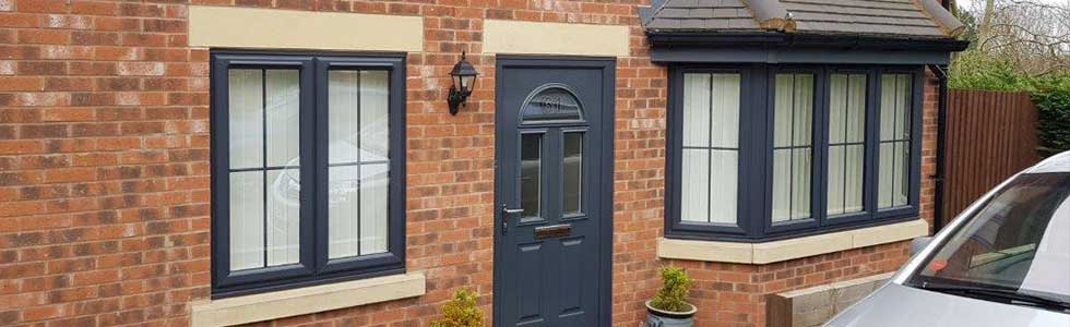 New builds in giltbrook stone window cills a lintols with a stone bay cills